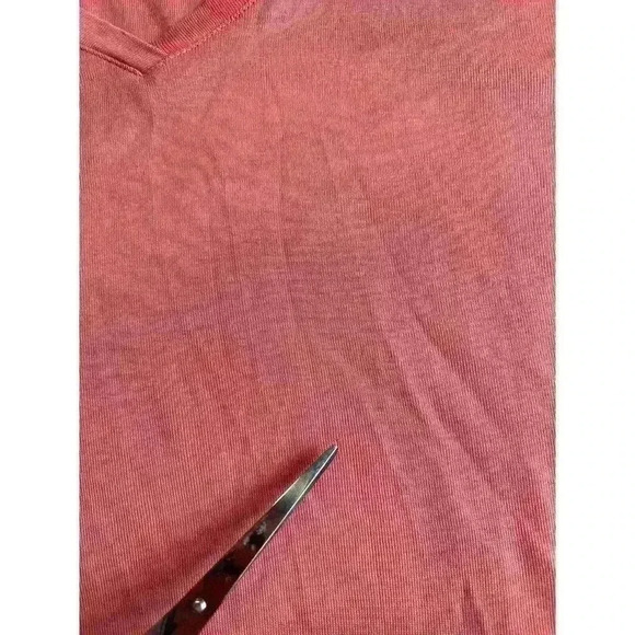 J. Jill Perfect Pima V-Neck Tee Sz 2X Pink 100% Supima Cotton *FLAW* - Picture 8 of 9